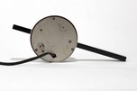 Gilbert Rohde Clock 6351 in Spun Aluminum with Black Alumilite Finish - Rare